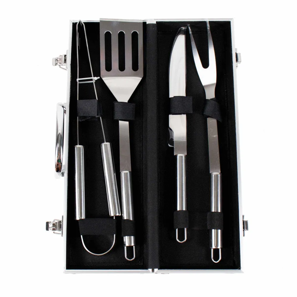 Set accesorii 4 piese gratar cu diplomat de aluminiu / 4068