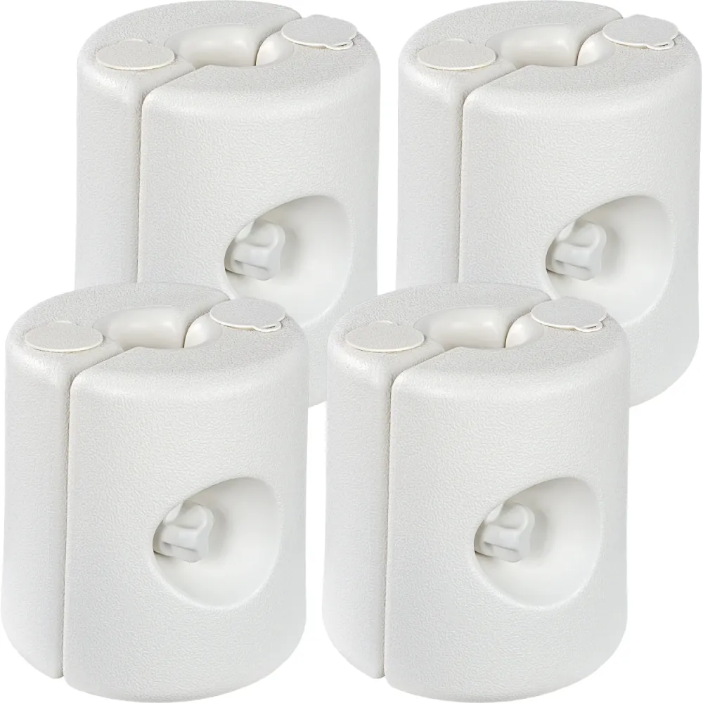 Set de 4 greutati pentru picioare de pavilion, alb