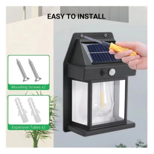 Set 6 x lampa led cu incarcare solara si senzor de lumina BK-888