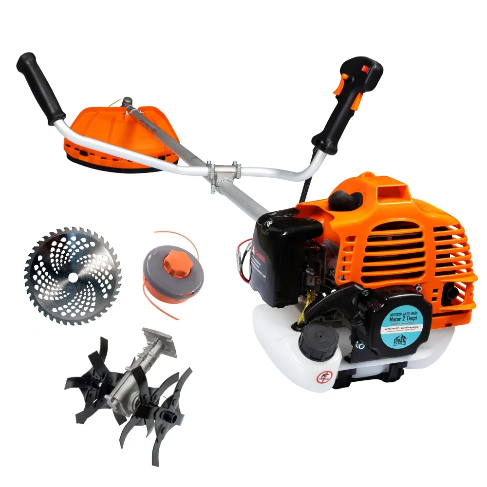 Set Motocoasa Alpin Profi AP-4680, 6.5CP + Cap Motosapa + Extra Disc Vidia CADOU
