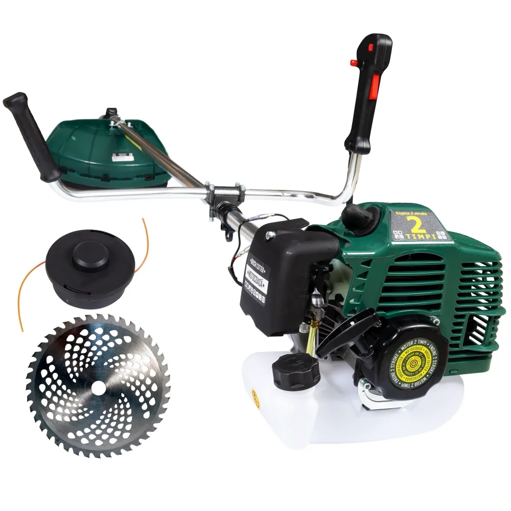 Set Motocoasa LIDERMAN GTO6HP-BM-2T, GREEN-Racing, 9.7CP + Cap Cultivator + Extra Disc Vidia CADOU