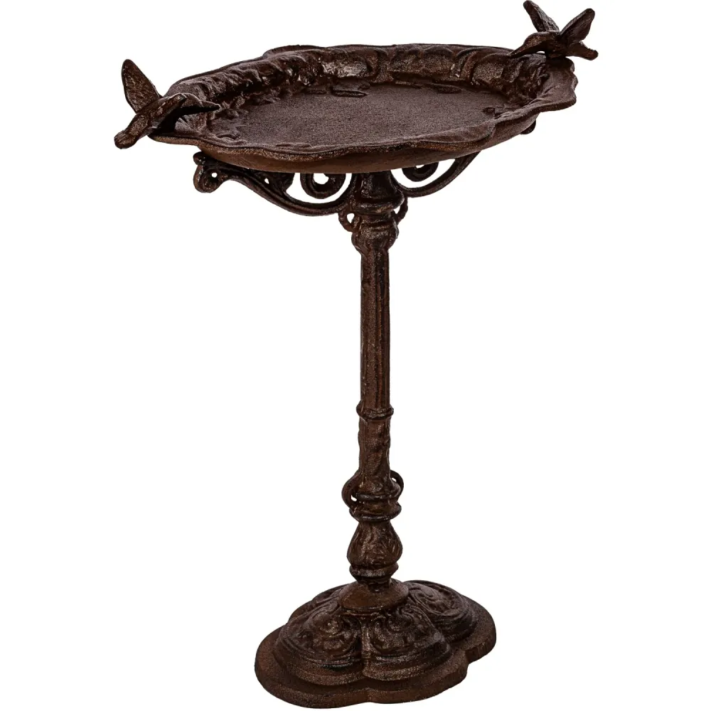 Statuie hranitor, pentru pasari, 45 x 29 x 55, 5 cm, maro antic