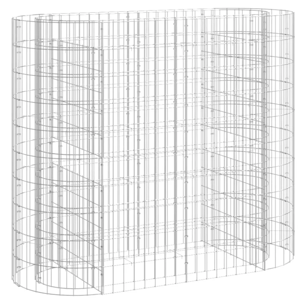 Strat înălțat gabion, 120x50x100 cm, fier galvanizat