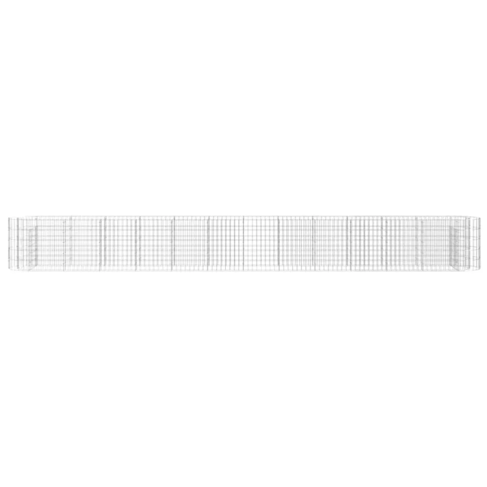 Strat înălțat gabion, 470x50x50 cm, fier galvanizat