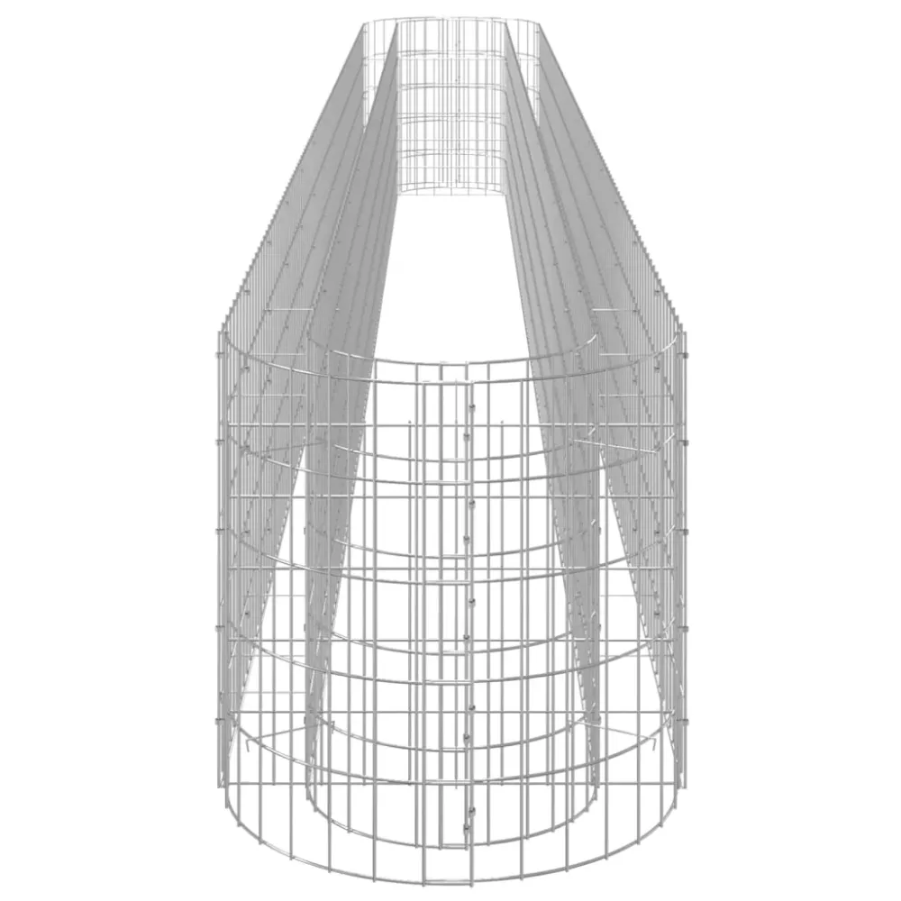 Strat înălțat gabion, 470x50x50 cm, fier galvanizat