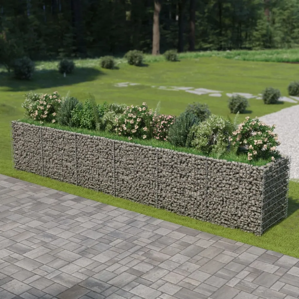 Strat înălțat gabion, 540 x 90 x 100 cm, oțel galvanizat
