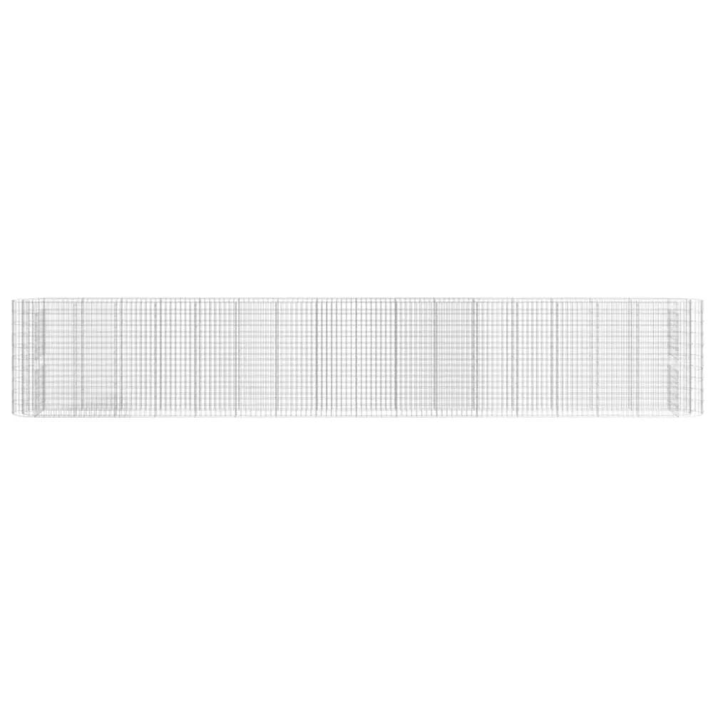 Strat înălțat gabion, 610x50x100 cm, fier galvanizat