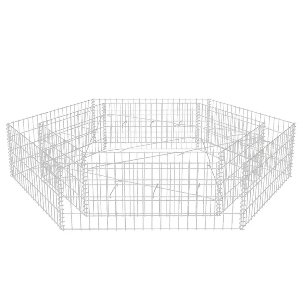 Strat înălțat gabion hexagonal, 200 x 173 x 40 cm
