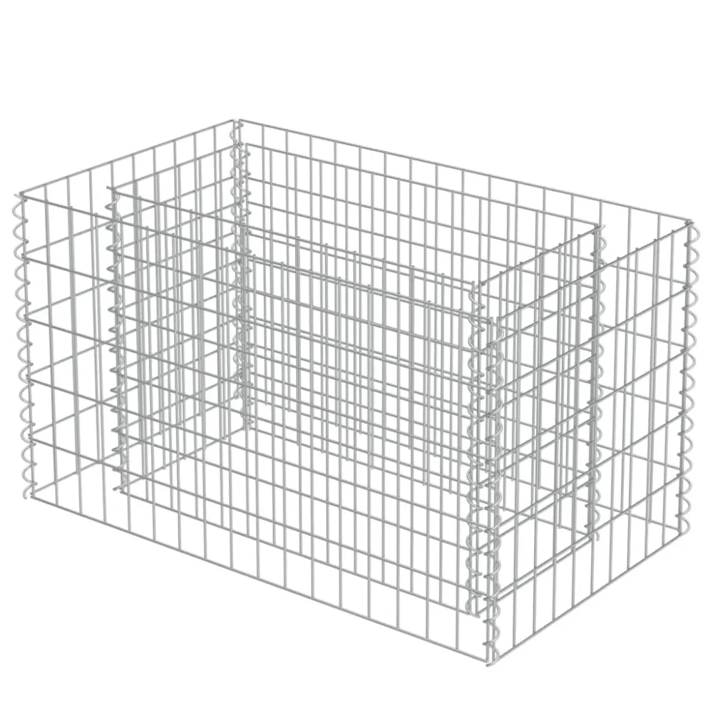 Strat înălțat gabion, 90 x 50 x 50 cm, oțel galvanizat