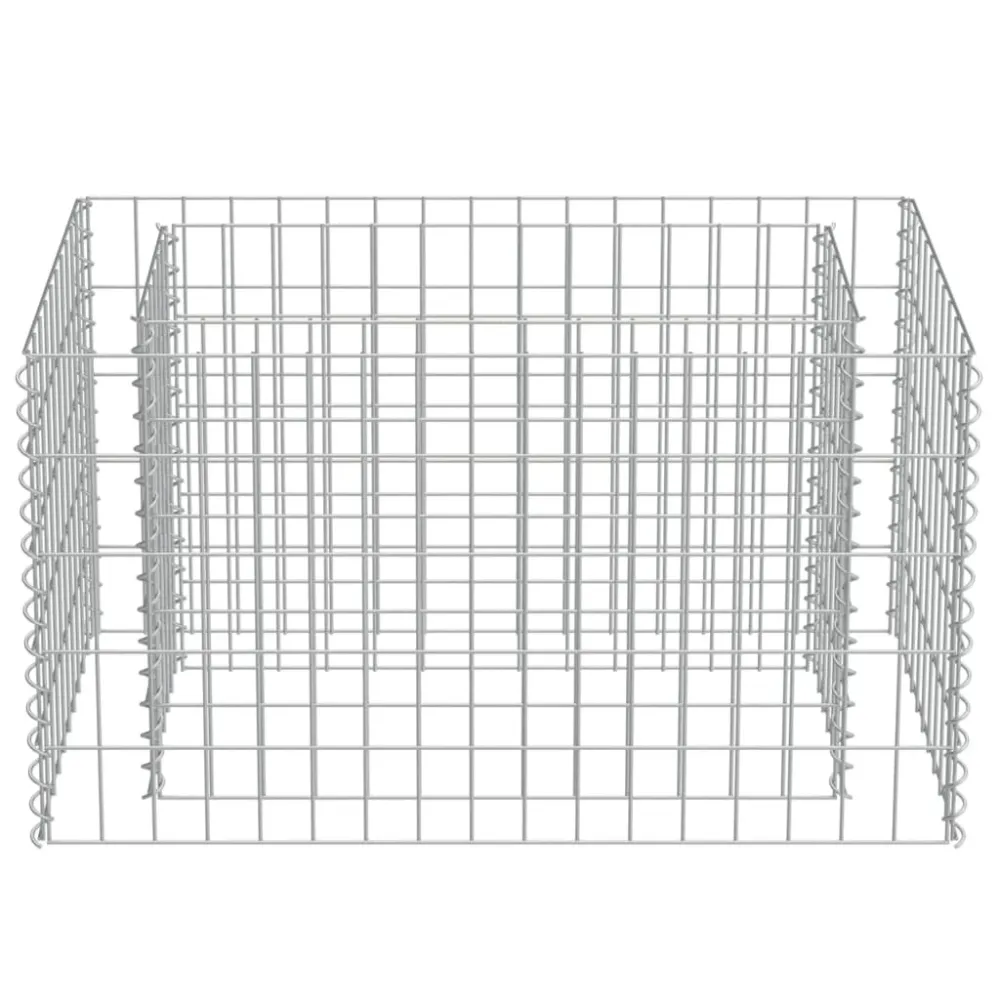 Strat înălțat gabion, 90 x 50 x 50 cm, oțel galvanizat