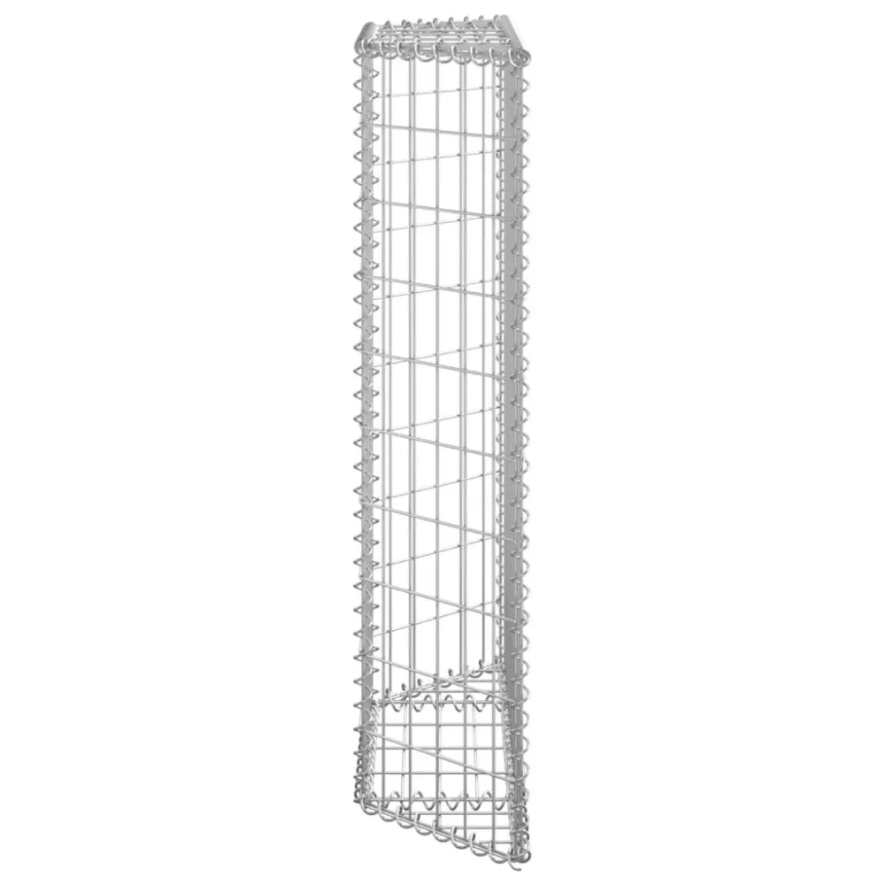 Strat înălțat gabion trapez, 80x20x100 cm, oțel galvanizat