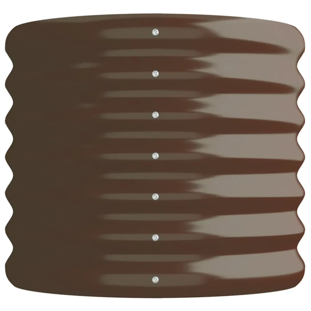Strat înălțat grădină 114x40x36 cm oțel vopsit electrostatic