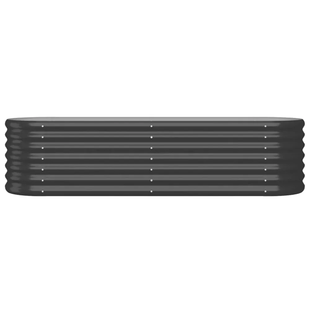 Strat înălțat grădină 152x40x36 cm oțel vopsit electrostatic