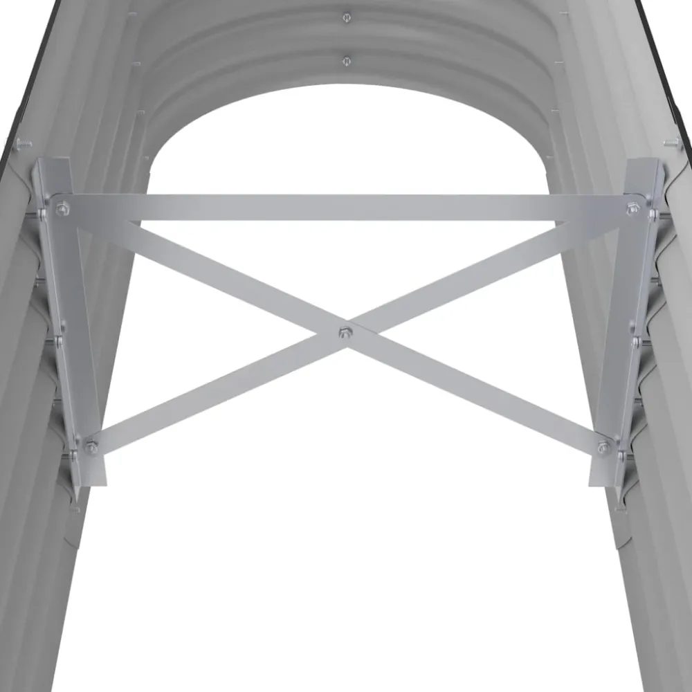 Strat înălțat grădină 152x40x36 cm oțel vopsit electrostatic