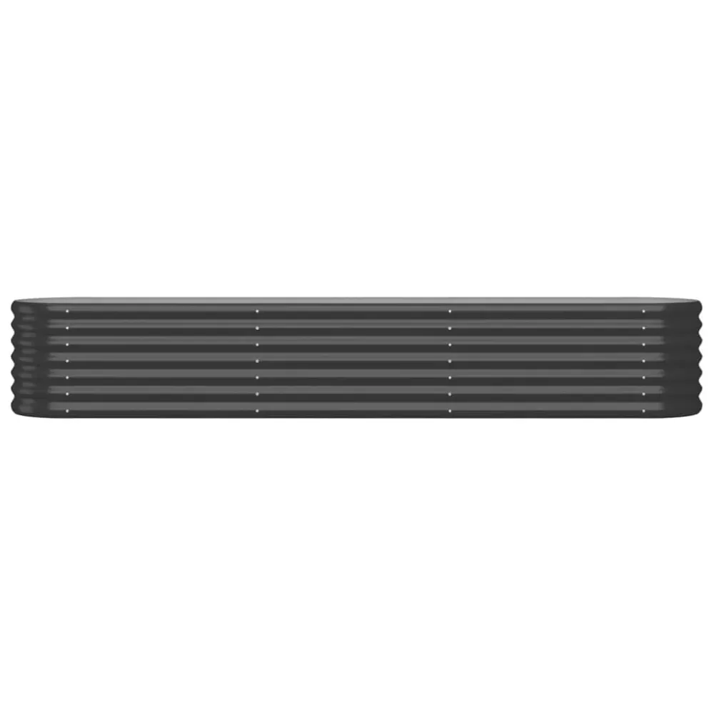 Strat înălțat grădină 224x40x36 cm oțel vopsit electrostatic