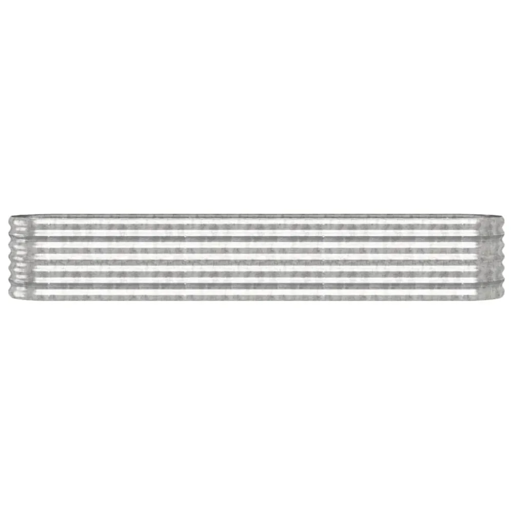 Strat înălțat grădină 224x40x36 cm oțel vopsit electrostatic