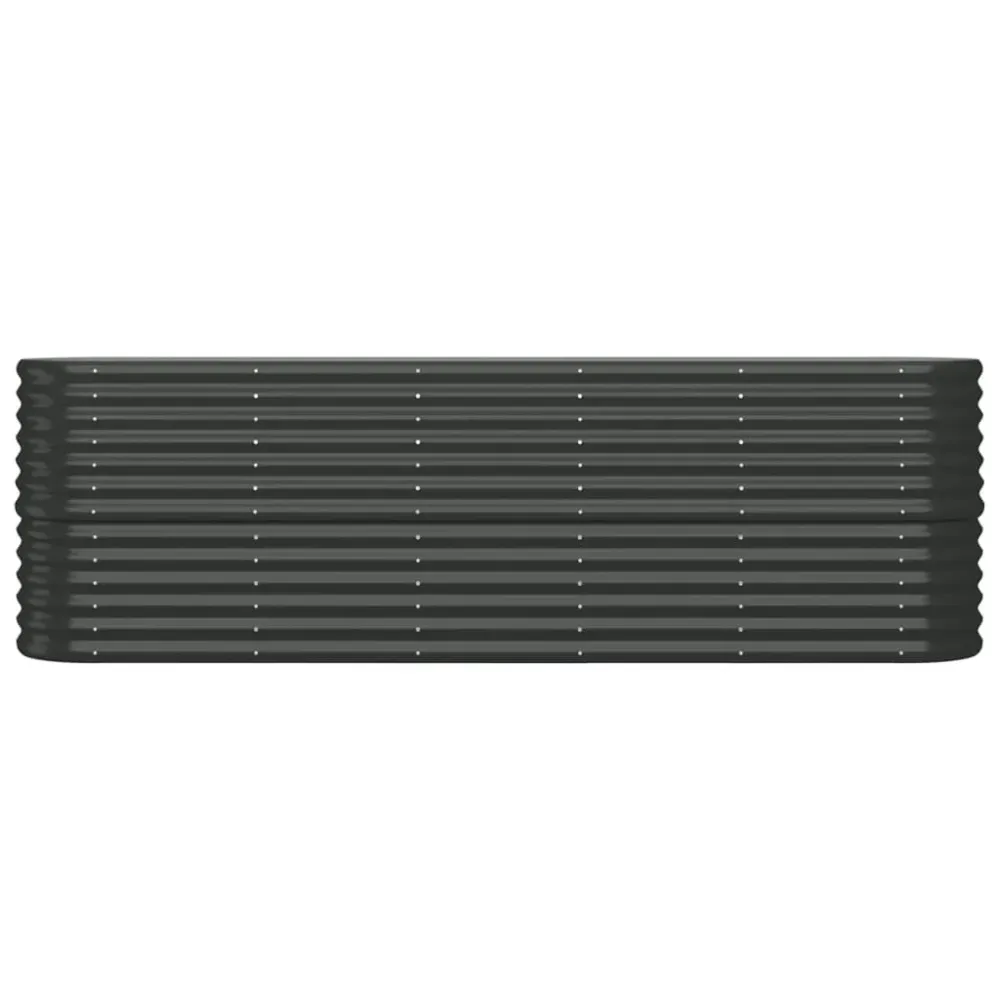 Strat înălțat grădină 224x40x68 cm oțel vopsit electrostatic
