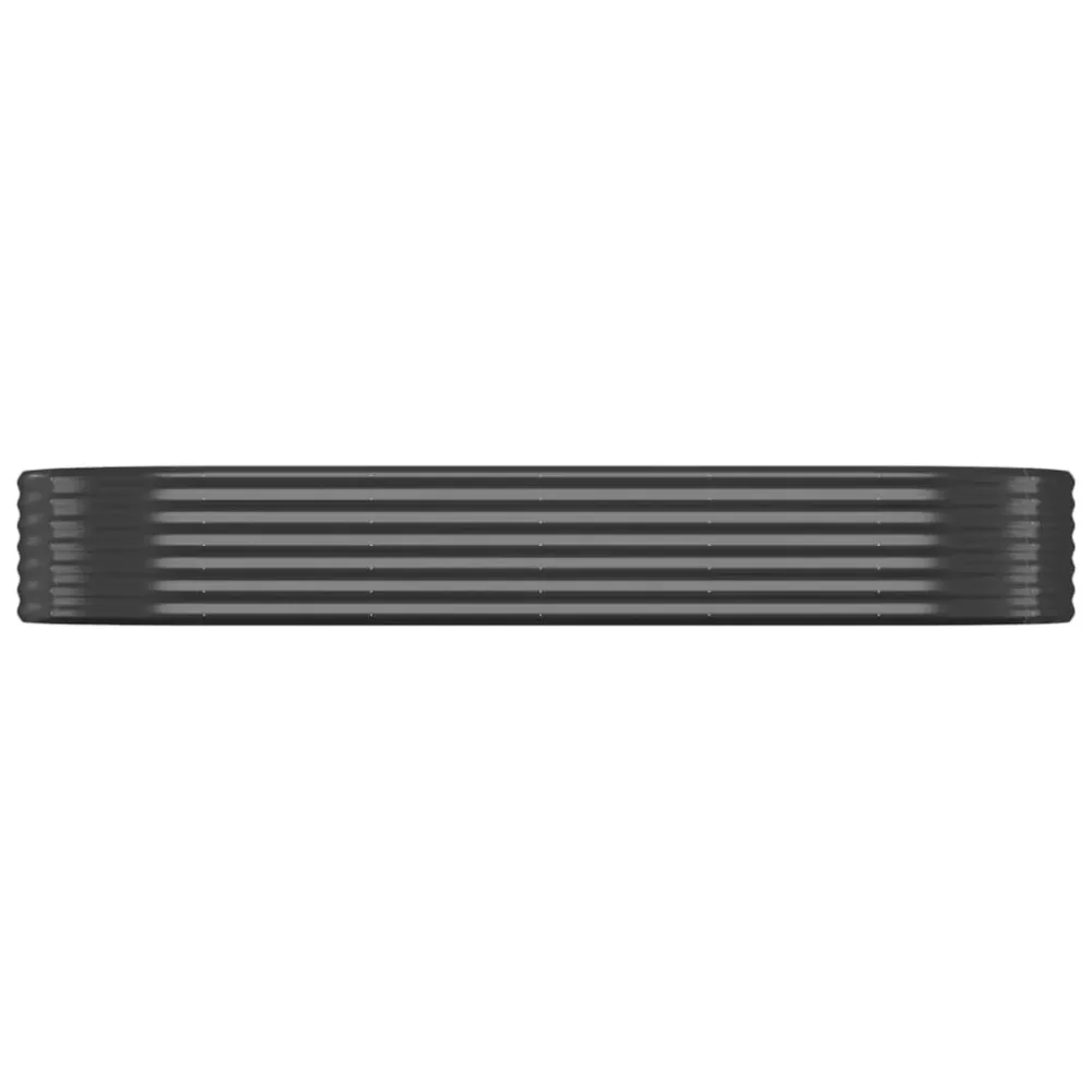 Strat înălțat grădină 249x100x36 cm oțel vopsit electrostatic