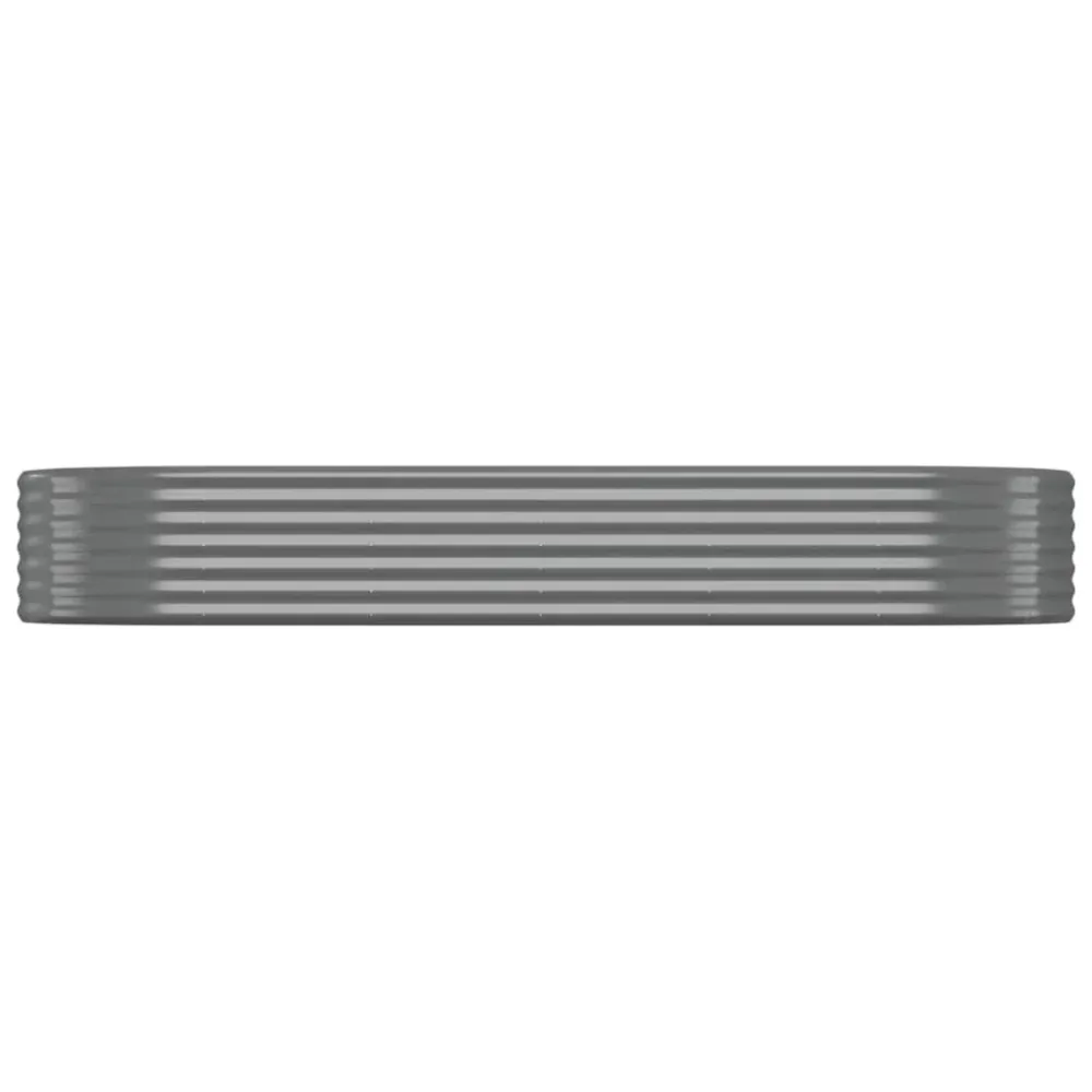Strat înălțat grădină 249x100x36 cm oțel vopsit electrostatic