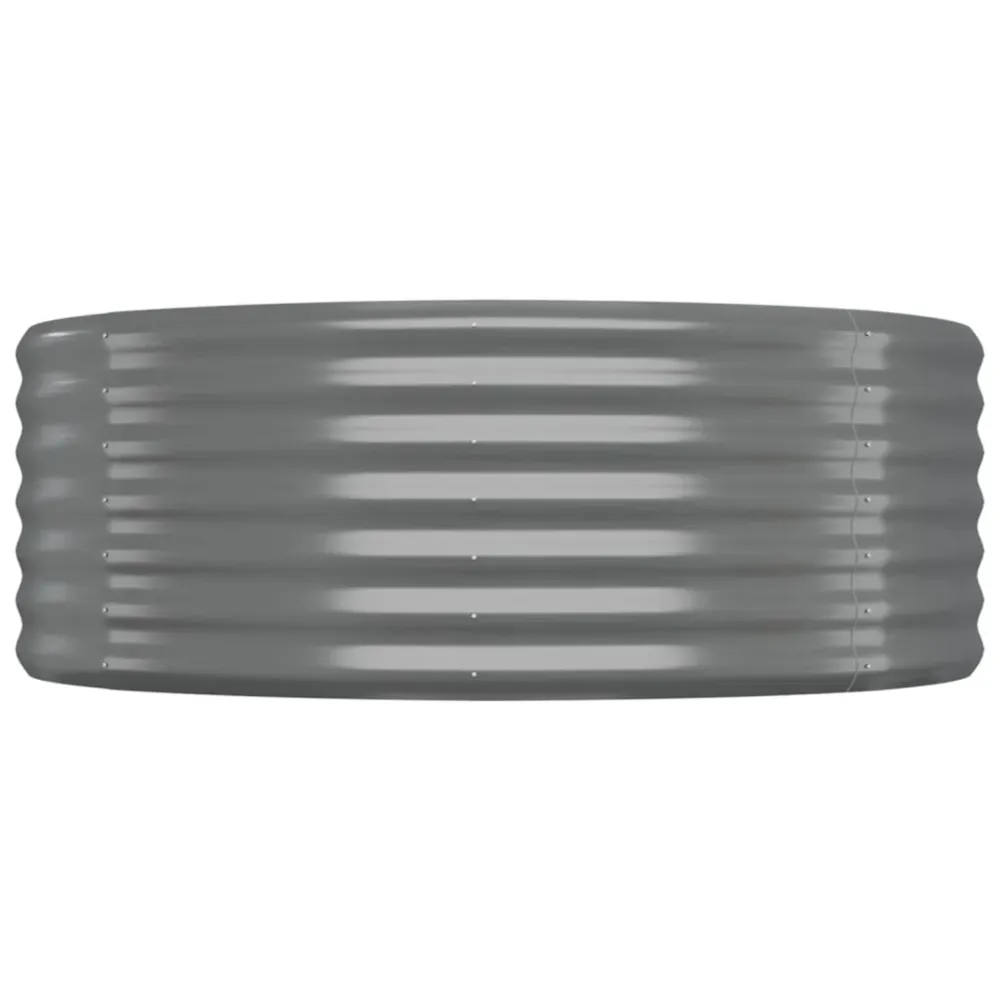 Strat înălțat grădină 249x100x36 cm oțel vopsit electrostatic