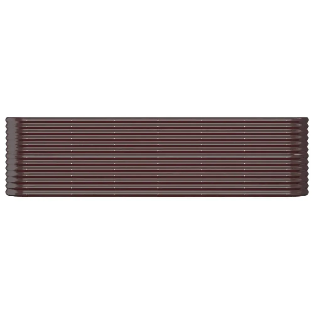 Strat înălțat grădină 260x40x68 cm oțel vopsit electrostatic