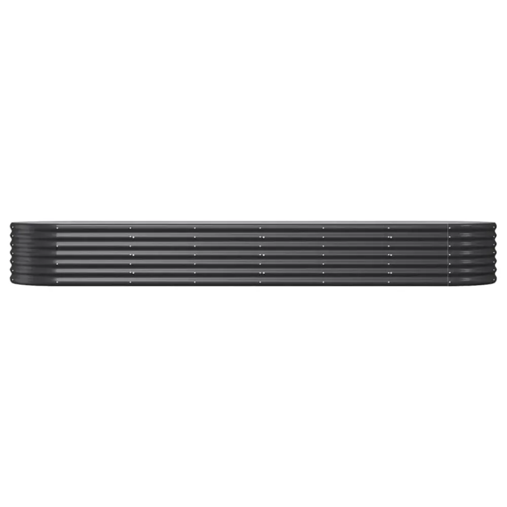 Strat înălțat grădină 296x80x36 cm oțel vopsit electrostatic