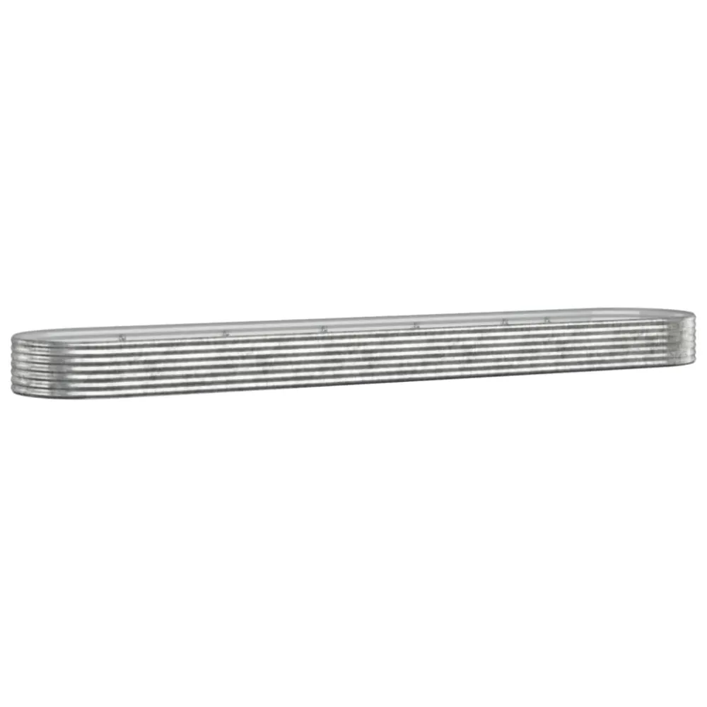 Strat înălțat grădină 507x100x36 cm oțel vopsit electrostatic