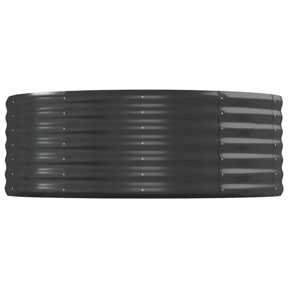 Strat înălțat grădină 544x100x36 cm oțel vopsit electrostatic