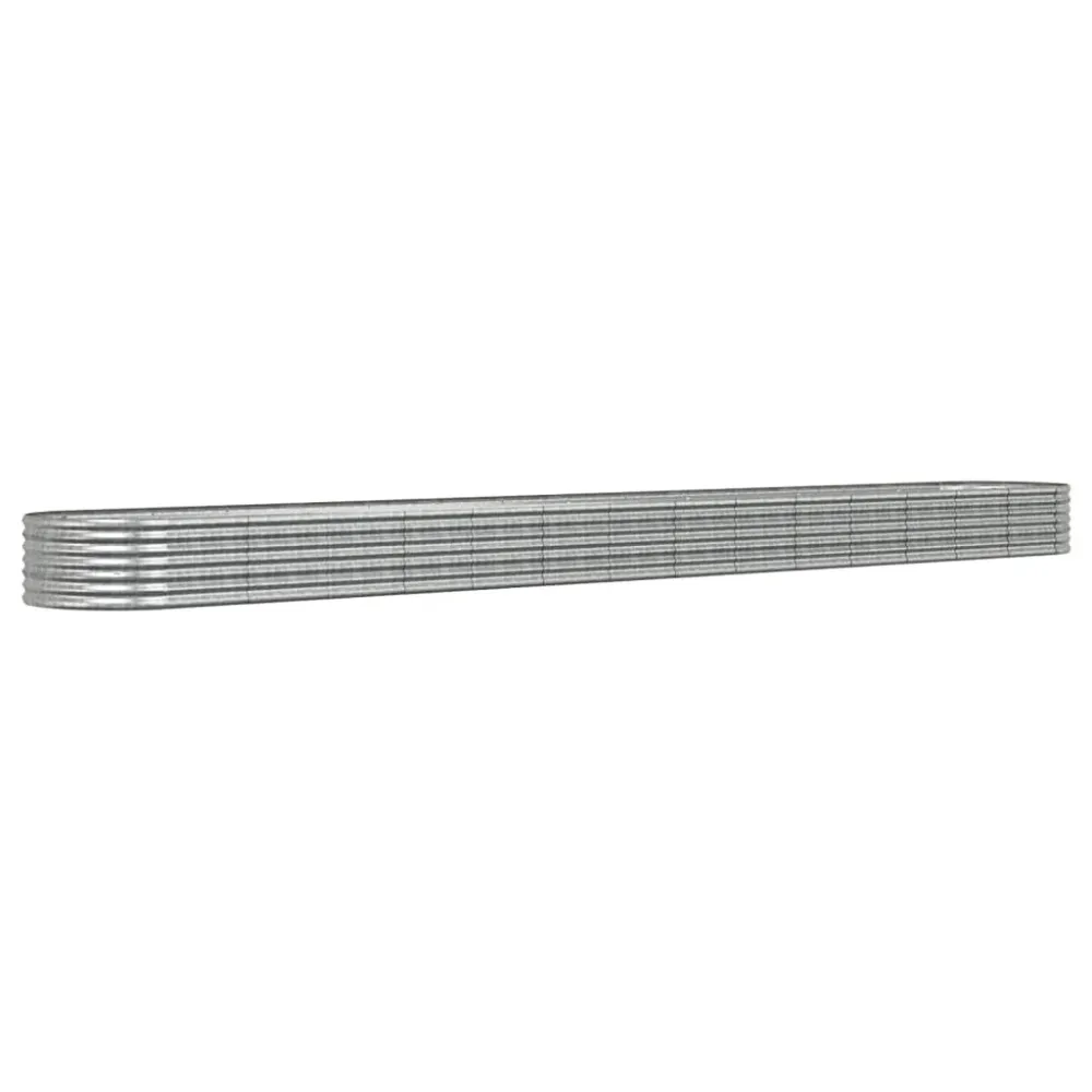 Strat înălțat grădină 620x80x36 cm oțel vopsit electrostatic