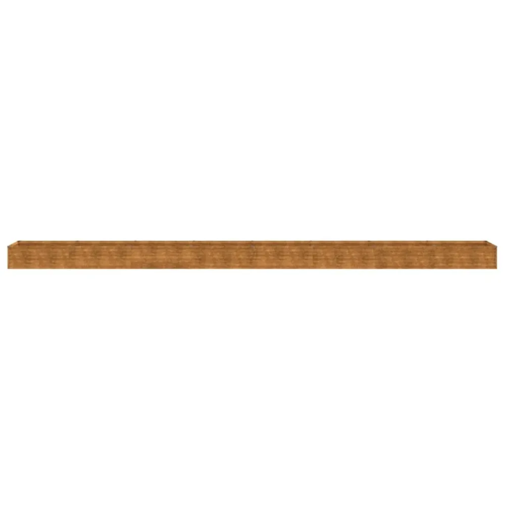 Strat înălțat de grădină, 770x50x36 cm, oțel corten
