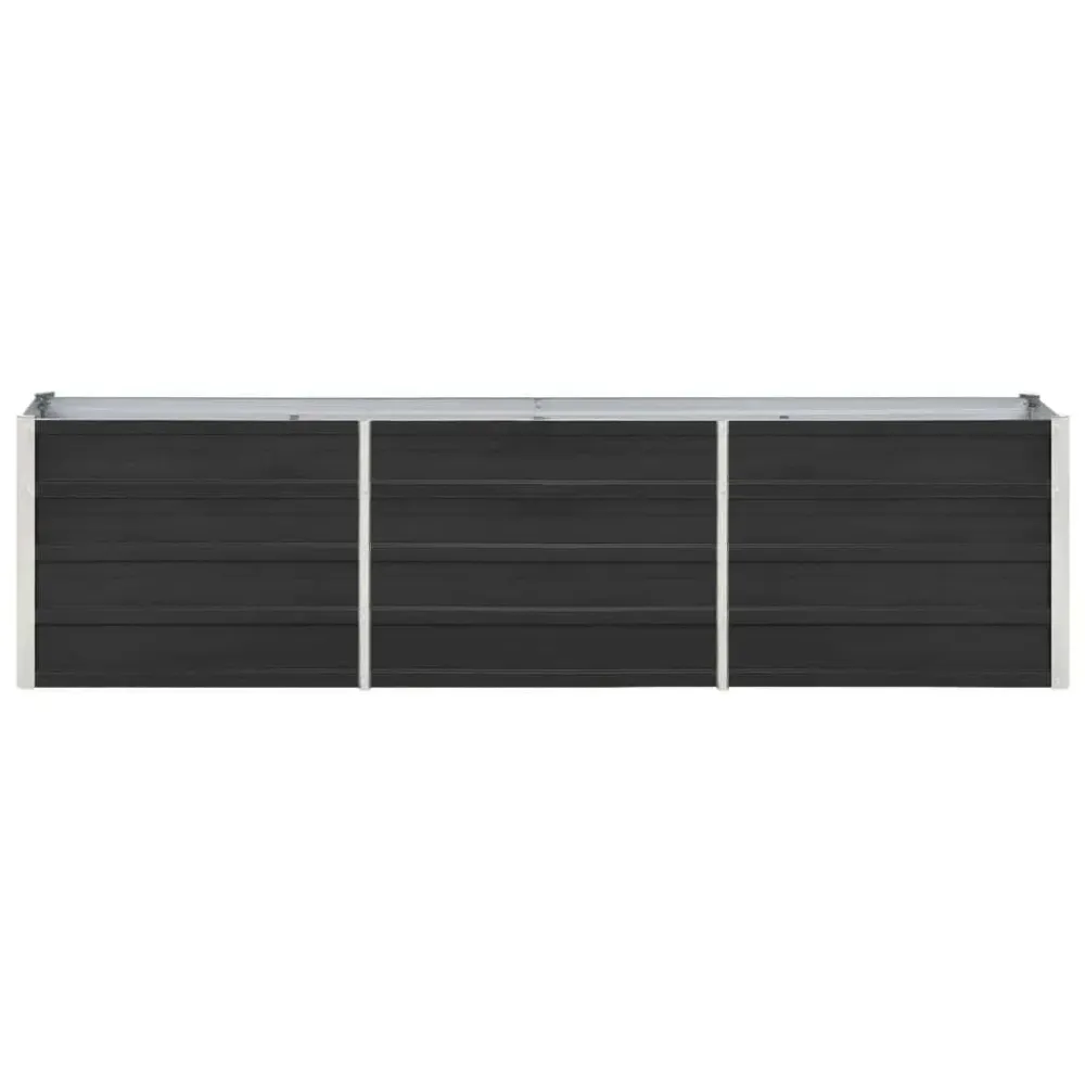 Strat înălțat de grădină antracit 240x40x45 cm oțel galvanizat