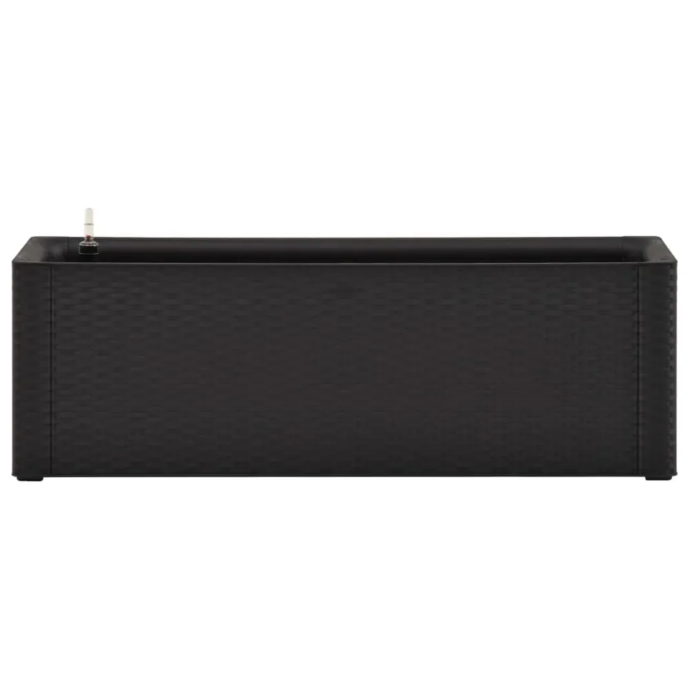 Strat înălțat grădină sistem auto-udare, antracit, 100x43x33 cm