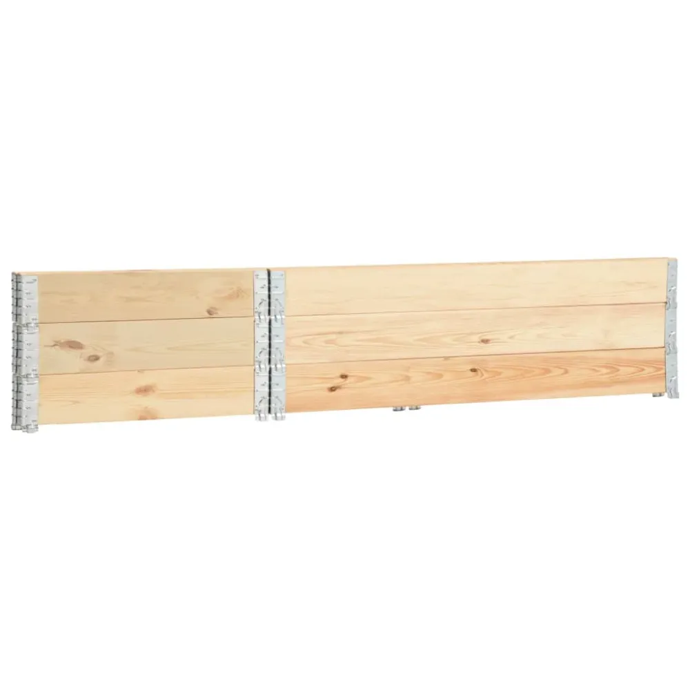 Straturi înălțate, 3 buc., 50 x 150 cm, lemn masiv de pin