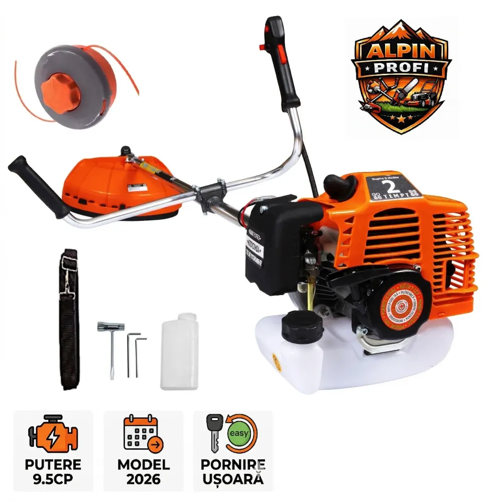 *SUPER PROMO* Motocoasa Alpin Profi GTS6, 9CP, Set complet cu Accesorii