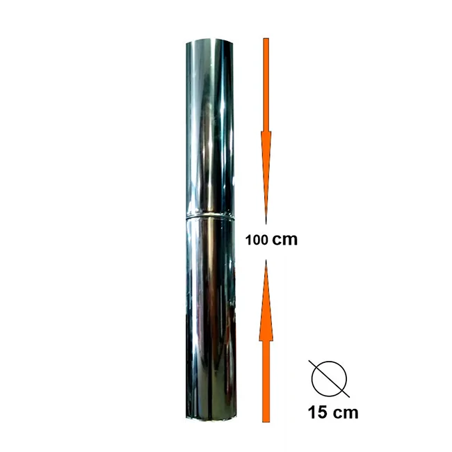 Tub de Coș de fum INOX 100cm pentru MAXIMUS 100cm AC72F
