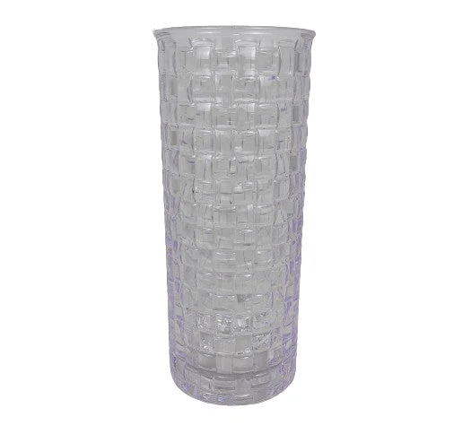 Vaza rotunda din plastic acrilic H 12.4