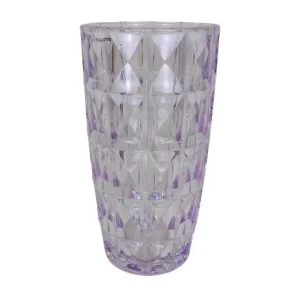 Vaza rotunda din plastic acrilic H 15.5