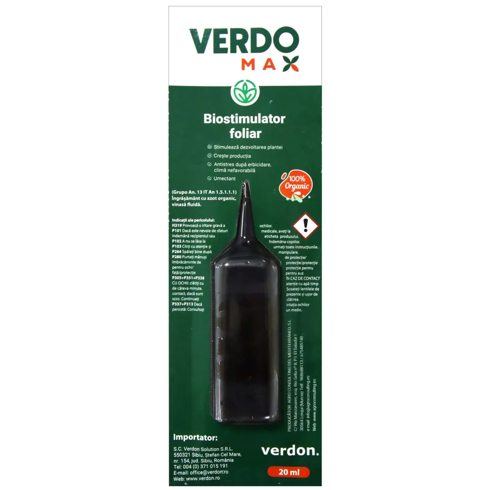 Verdomax - biostimulator foliar de crestere