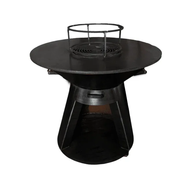 Grătar con cu plită rotundă 850 mm, înălțime 950 mm, grosime plită 10 mm Z-TOOLS / EXT9021