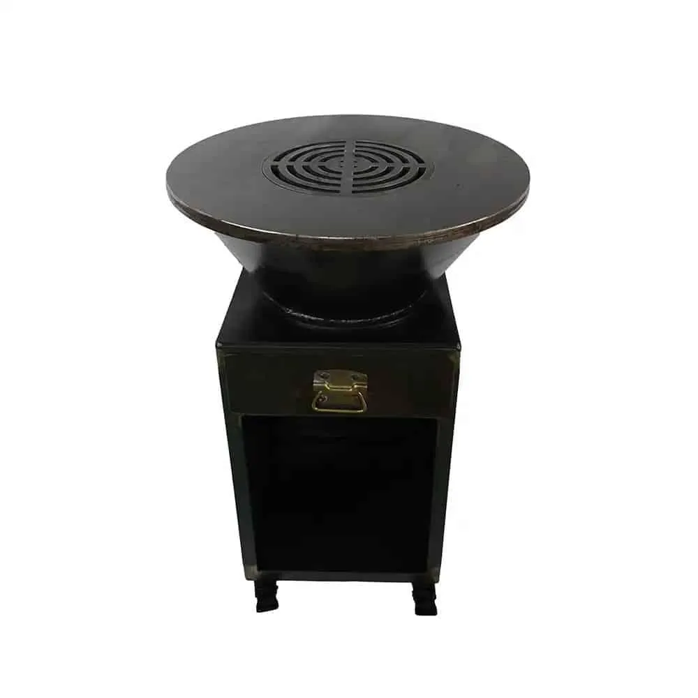 Grătar cu plită rotundă 95x75 cm, Z-TOOLS / EXT5886