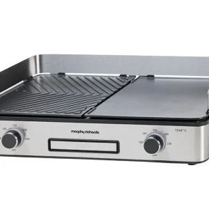Gratar Electric Morphy Richards MGS1002 | 2400W, Inox/Negru