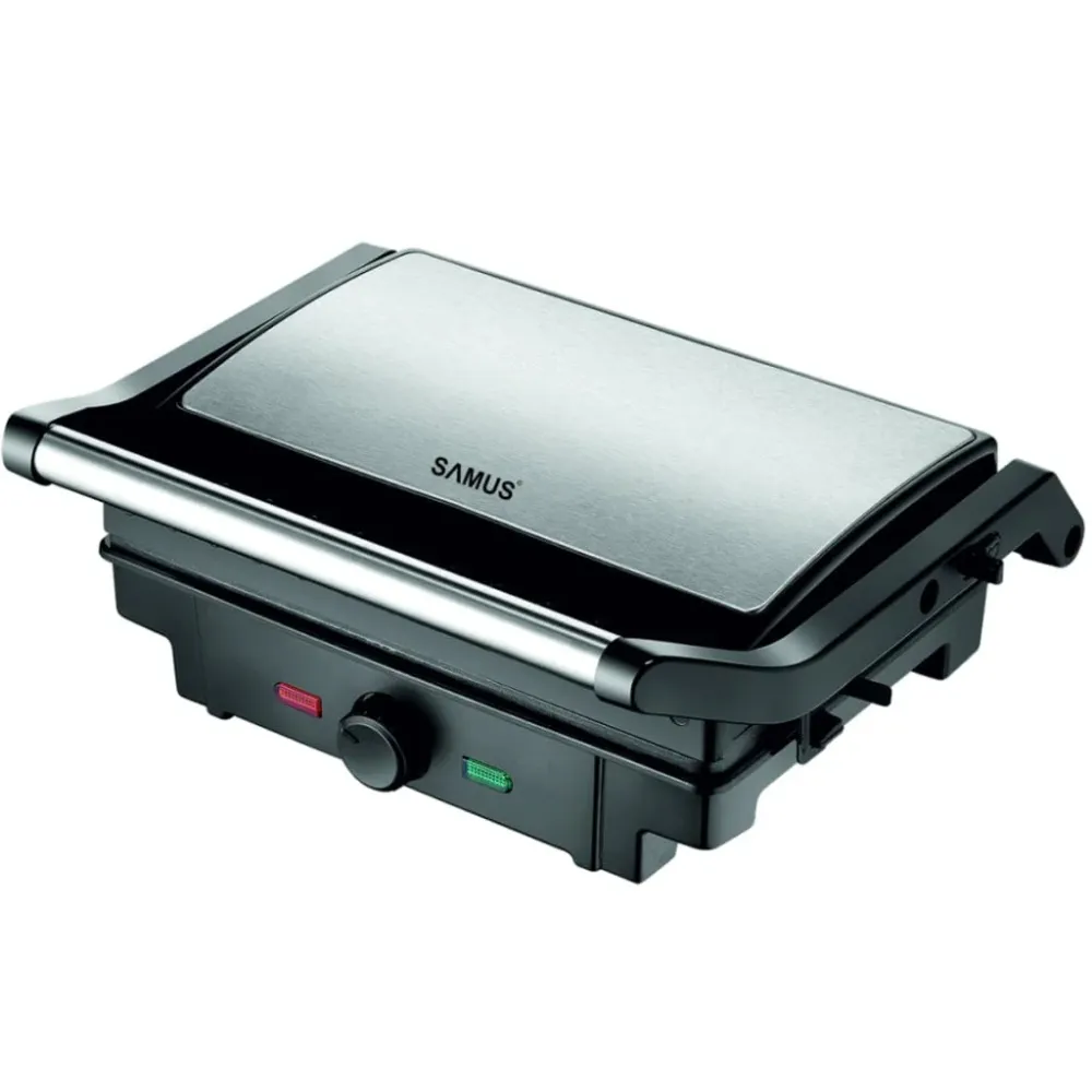 Gratar Electric Samus GTS1500X | 1500W, 253x172mm, Inox/Negru