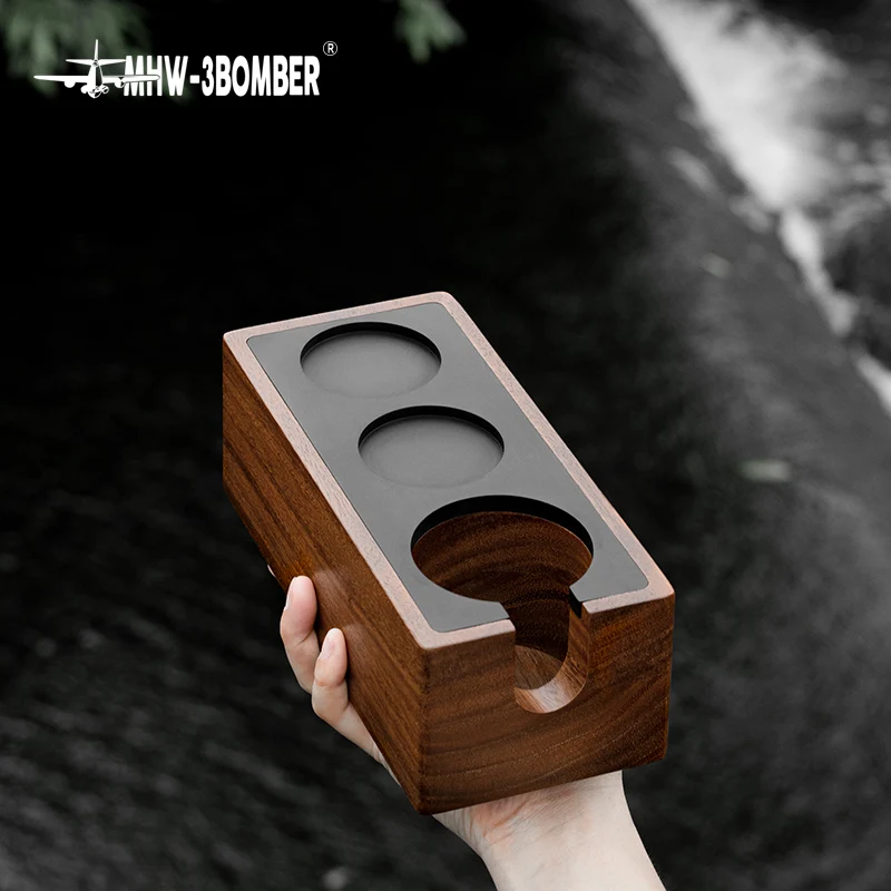 MHW-3BOMBER Wood Portafilter Holder 51-58mm universal