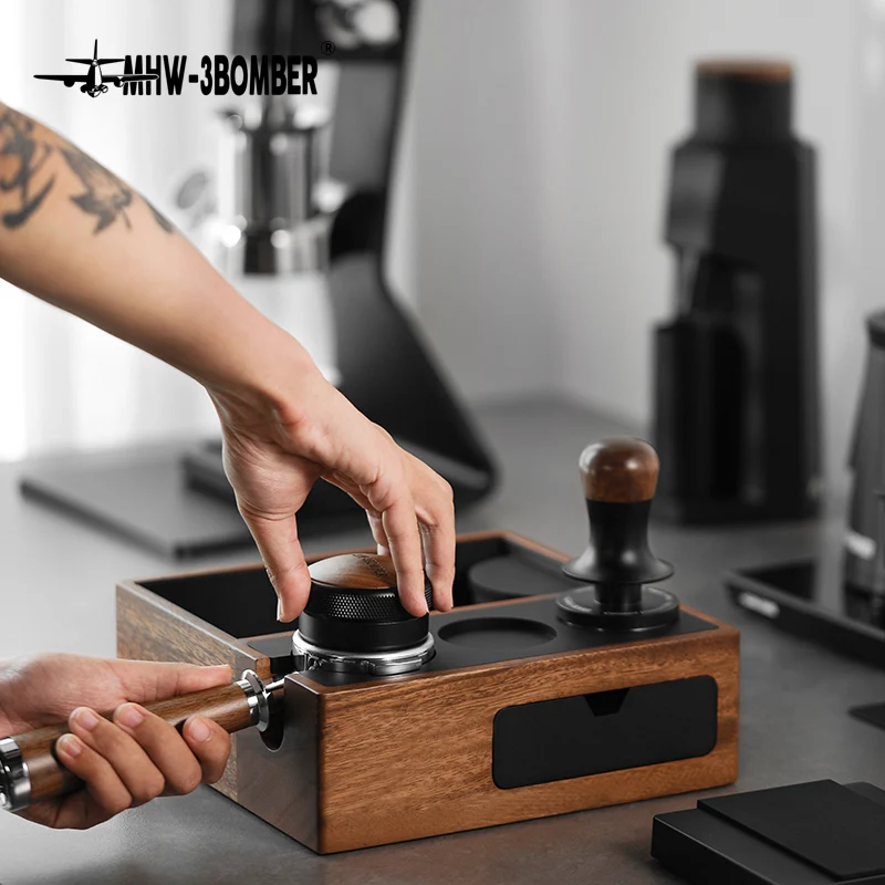MHW-3BOMBER Wood Portafilter Holder 51-58mm universal