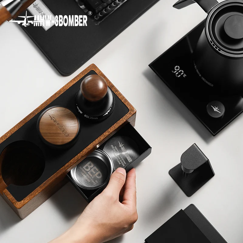 MHW-3BOMBER Wood Portafilter Holder 51-58mm universal