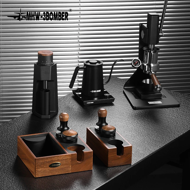 MHW-3BOMBER Wood Portafilter Holder 51-58mm universal