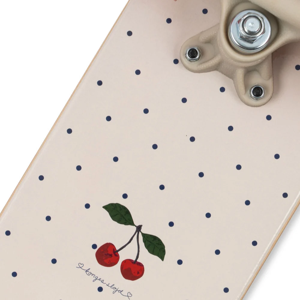 Konges Slojd skateboard pentru copii cu roți strălucitoare Navy Dots