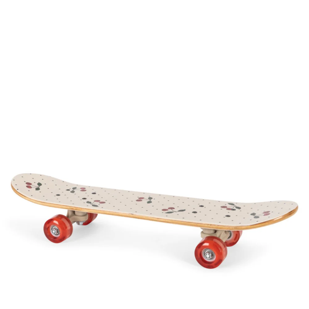 Konges Slojd skateboard pentru copii cu roți strălucitoare Navy Dots
