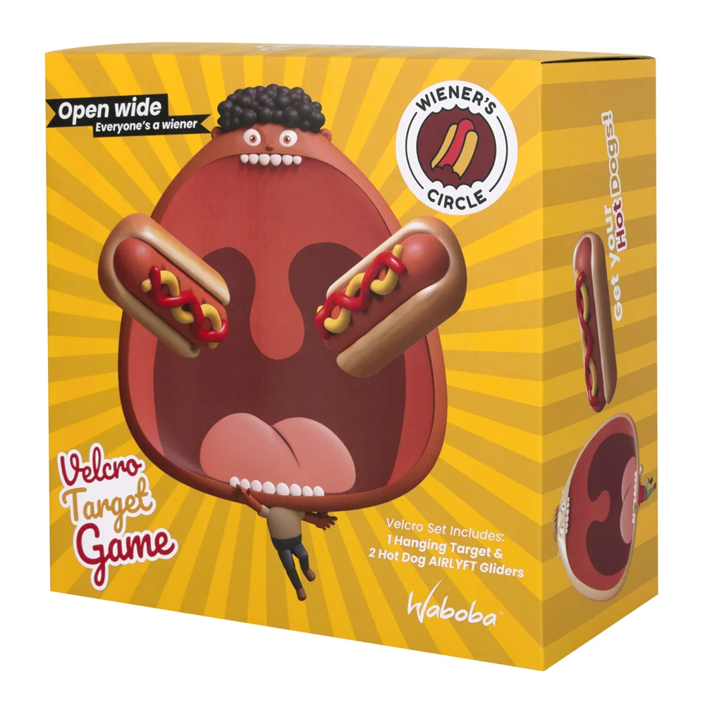 Joc aruncare la tinta cu Hot Dog zburator - Waboba Wiener's Circle Game