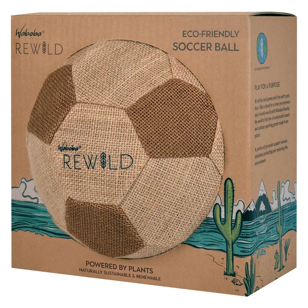 Minge fotbal ecologica Waboba Rewild, pentru plaja, nisip si iarba